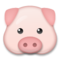 Pig Face emoji on LG